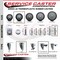 Service Caster 35 Inch Thermoplastic  Rubber Wheel Swivel 34 Inch Threaded Stem Caster Set 2 Brakes SCC SCC-TS20S3514-TPRB-34212-2-PLB-2 - alternate 5